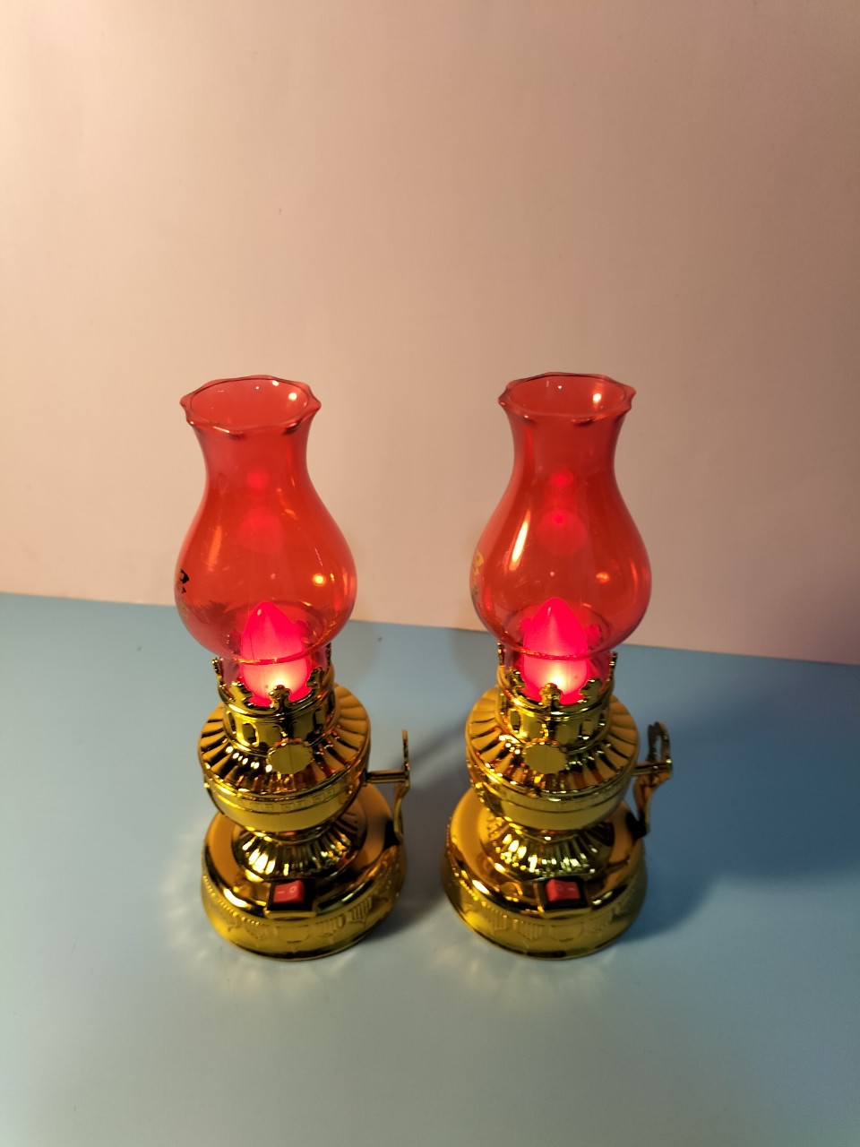 CẶP 2 ĐÈN BÀN THỜ DÙNG PIN CÓ NÚT BẬT
