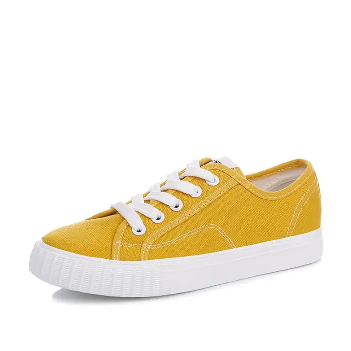 yellow canvas shoes online