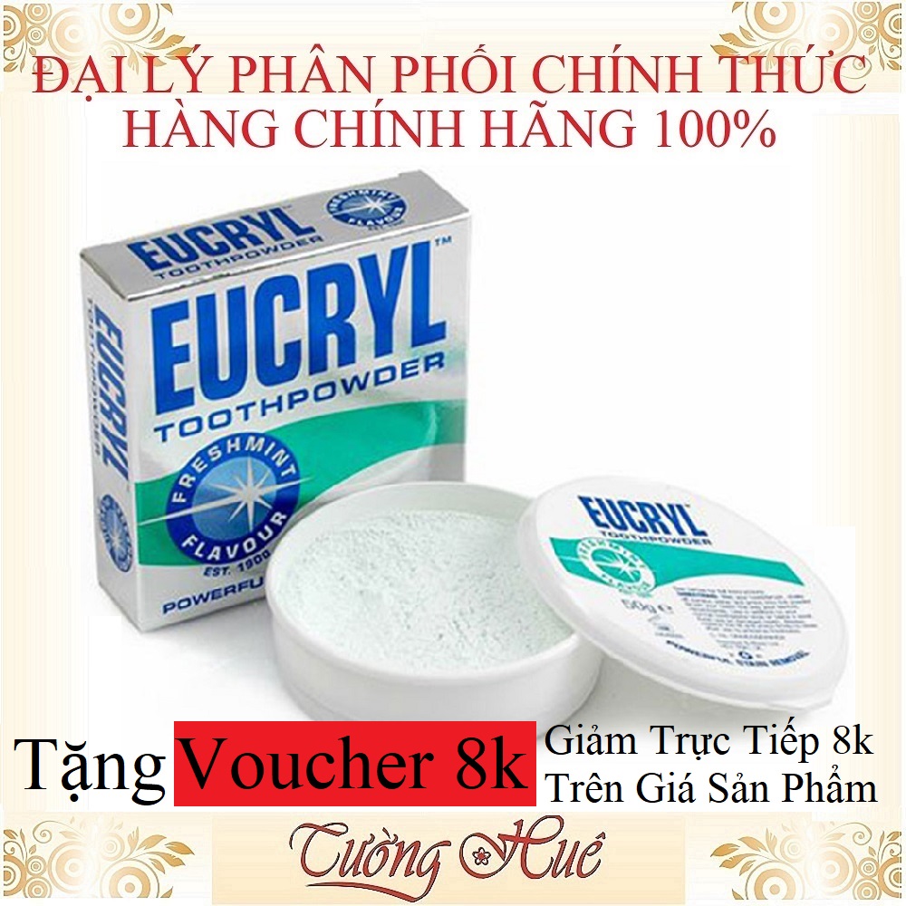 Bột Làm Trắng Răng Eucryl Tooth Powder 50g