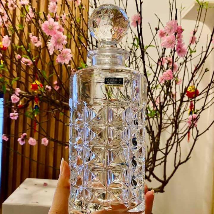 Set Bình và cốc bohemia diamond