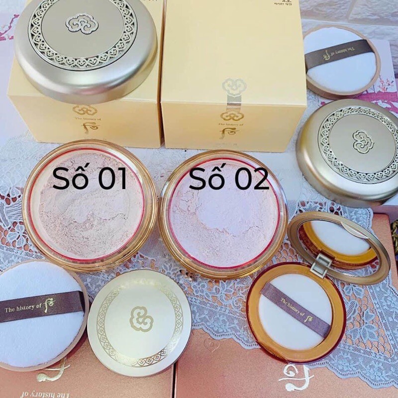 Phấn phủ dạng bột kiềm dầu Whoo Jewelry Powder.
