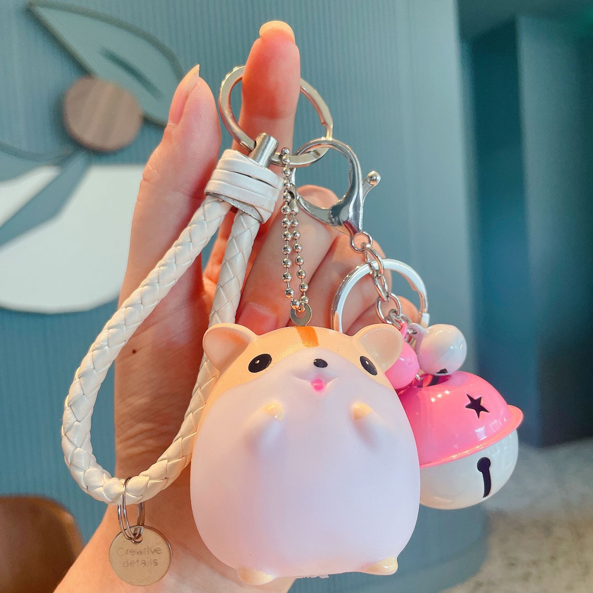 Móc Khoá hamster (Chuột) Có Chuông Lác Kiêu