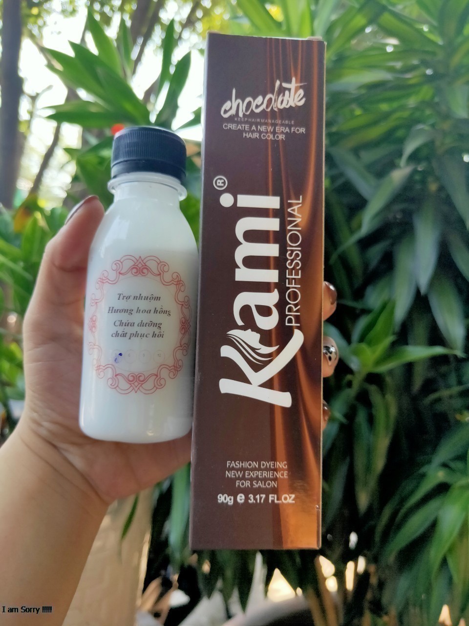 Kem Nhuộm Tóc Không Tẩy Tóc Màu Nâu Gỗ (Kèm oxi và găng tay)