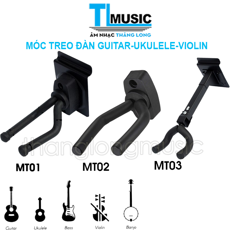 Móc Treo Đàn Guitar, Ukulele, Violin, Banjo