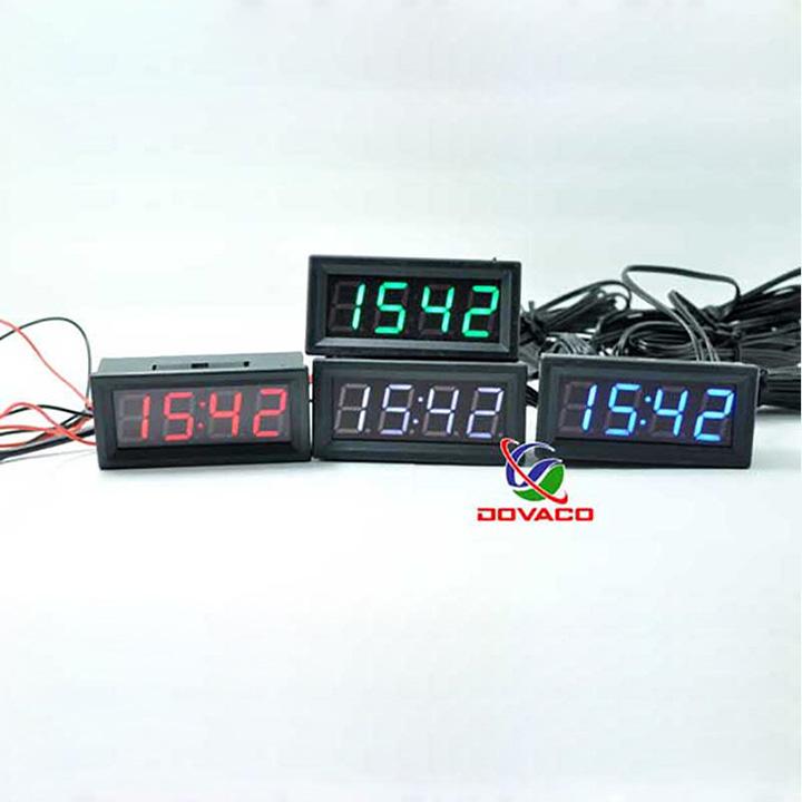 Đồng hồ điện tử mini DIY V2.2 (ô tô, xe máy, nguồn 12v)