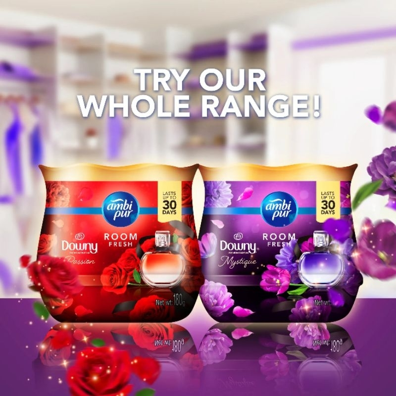 Sáp thơm Ambi Pur hương Downy, đỏ đam mê & tím huyền bí thơm 1 tháng