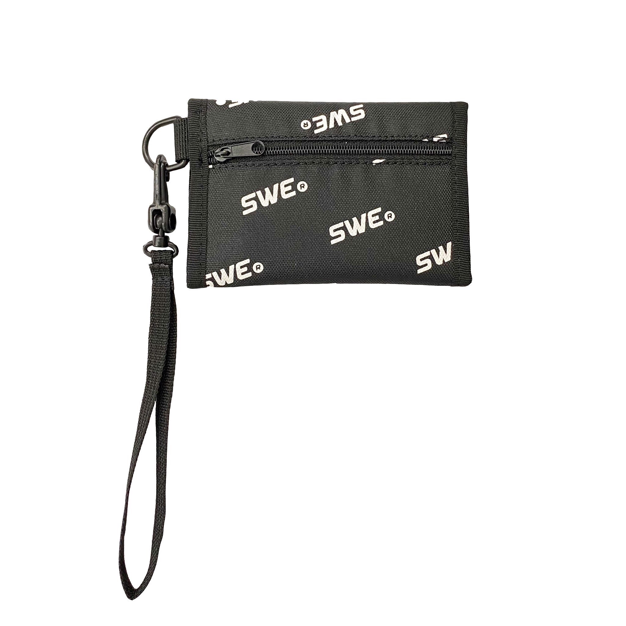 Ví ngắn nam SWE ALLOVER LOGO - Black