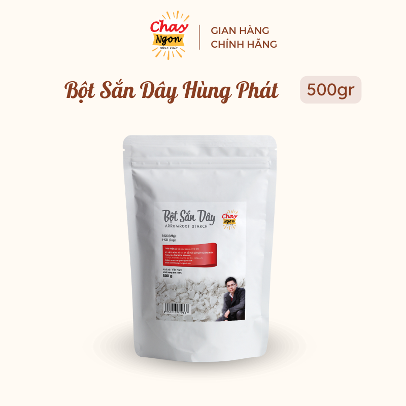 Bột Sắn Dây 500g - Thương Hiệu Hùng Phát