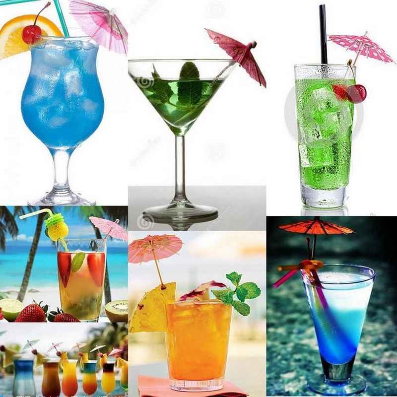 [HCM]HỘP Ô DÙ GIẤY TRANG TRÍ COCKTAIL 100 CÁI