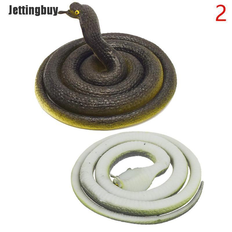 Jettingbuy 80cm simulation cobra practical jokes prank horror shocker novelty snake toy  1#