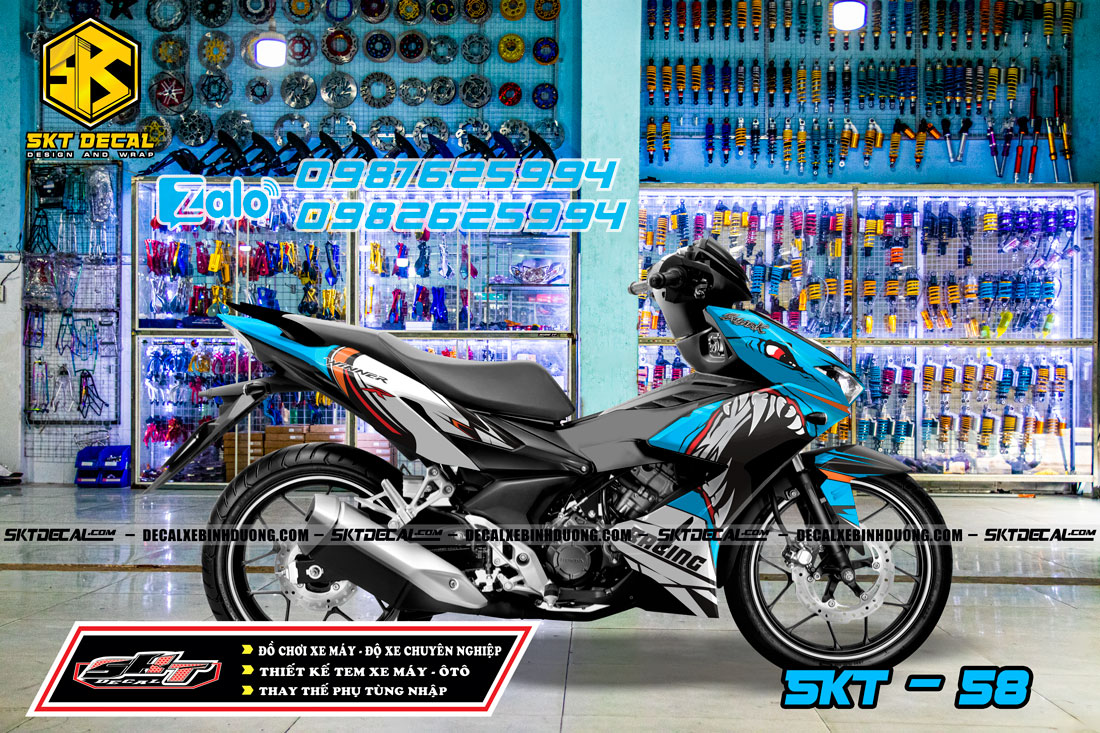 tem trùm winner x xanh đen bạc cá mập