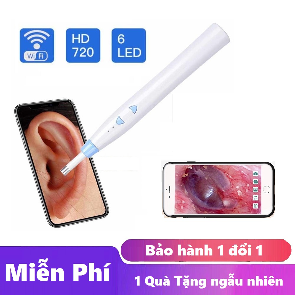 Camera nội soi tai mũi họng kết nối wifi độ phân giải HD F180 - Camera nội soi wifi cho điện thoại - Camera nội soi không dây WiFi đầu dò siêu nhỏ 3.9mm F180