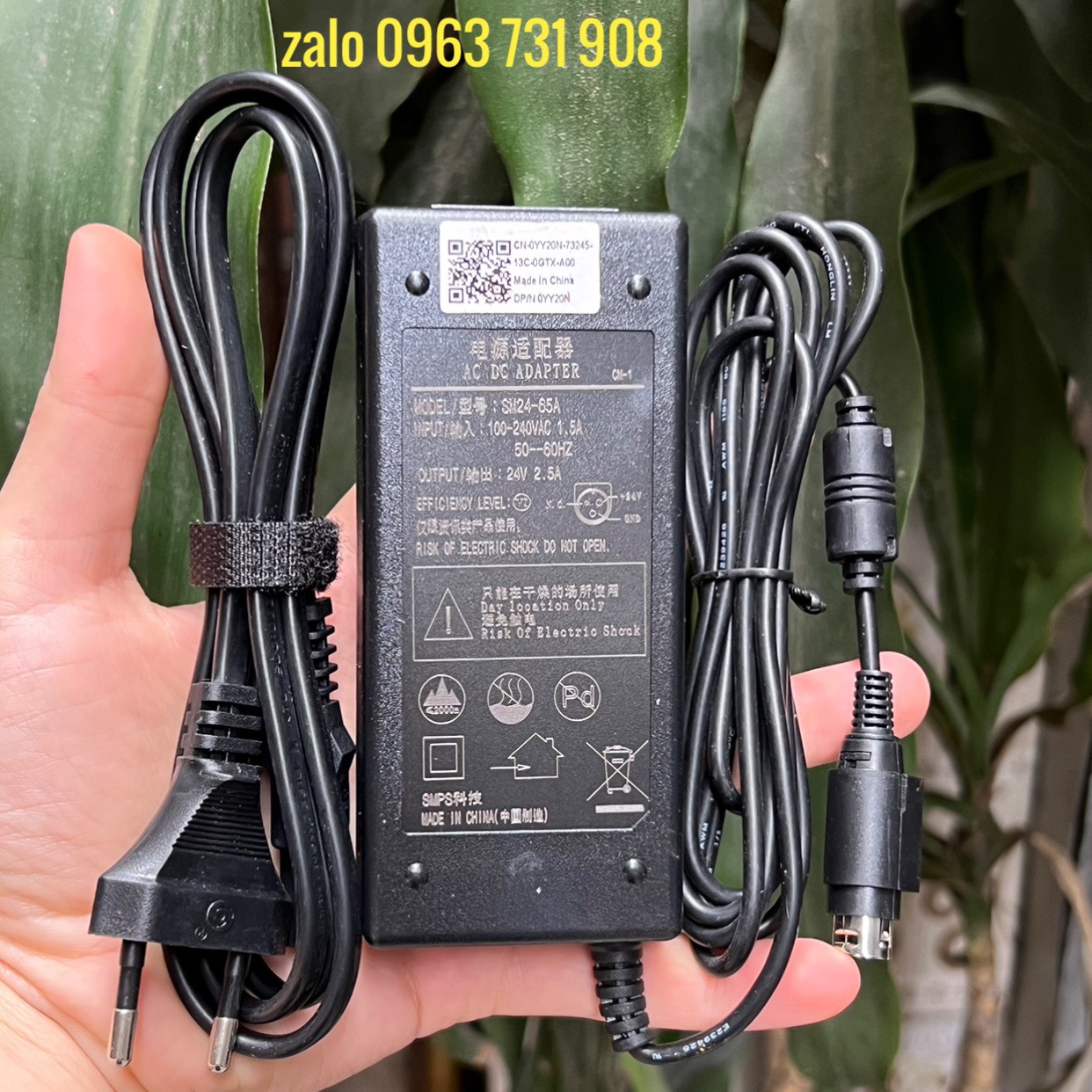 Adapter nguồn máy in Bill 24V 2.5A chân 3 pin (xịn) chính hãng