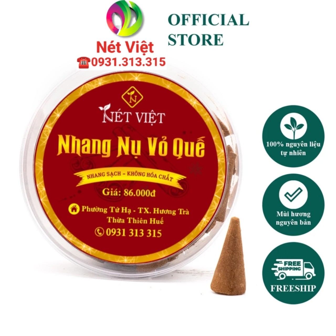 Nhang Nụ Quế Nét Việt (Hộp 40 viên)