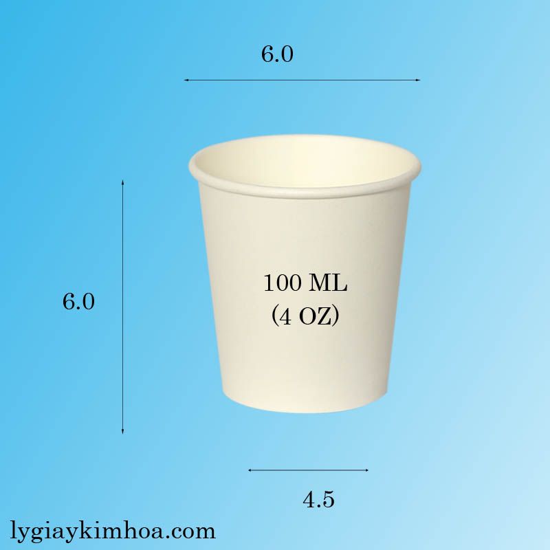 [HCM]50 Ly Giấy 4oz 100ml