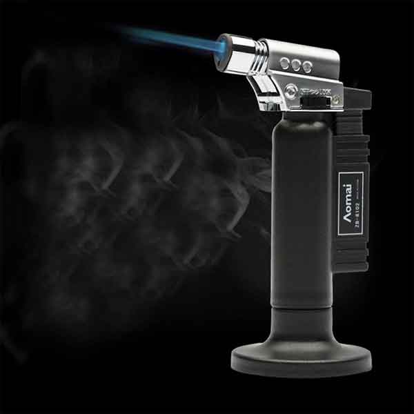 [HCM][ HÀNG CAO CẤP ] Bật lửa khò gas mini cực mạnh khóa lửa rãnh tay - khò để bàn Aomai