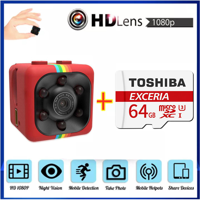 Mini SQ11 Full HD 1080P DV Sport Action Camera Car DVR Video Recorder Camcorder with free memory card