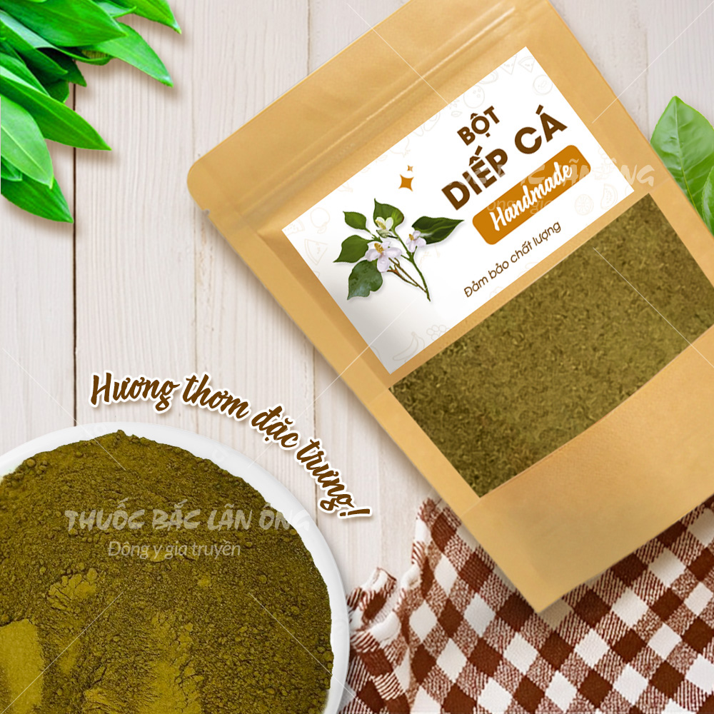 Freeze-Dried Fish Mint Powder 100g, Pure, Fragrant and Smooth, Mixed for Drinking, Applied to the Face, Reduces Acne, Clears Heat - Lan Ong
