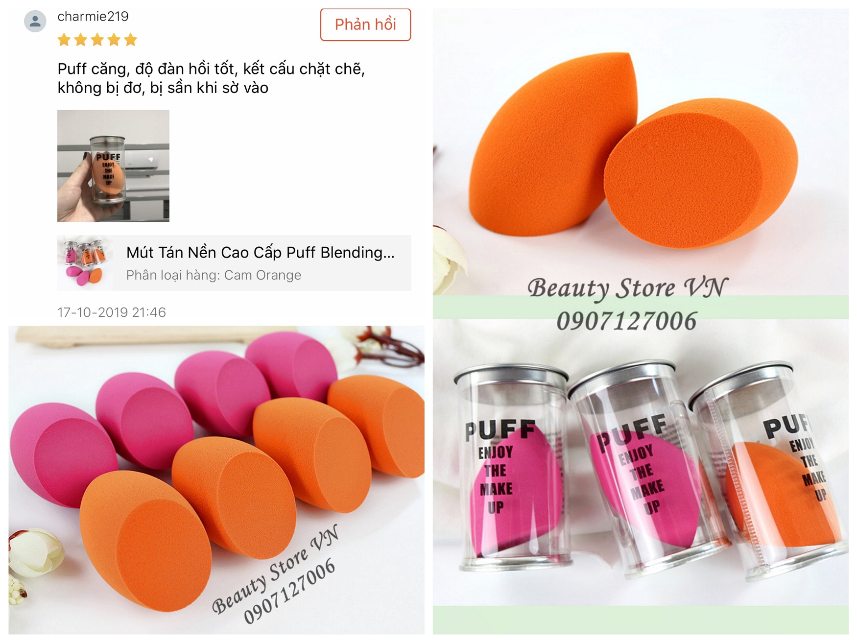 [FREESHIP💋] Mút Tán Nền Cao Cấp Puff Blending Sponge