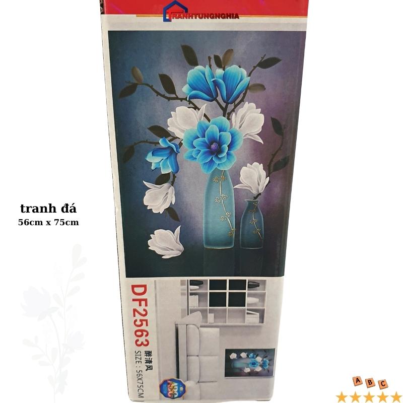 Tranh đính đá bình hoa nghệ thuật DF2563 (56cm x 75cm)
