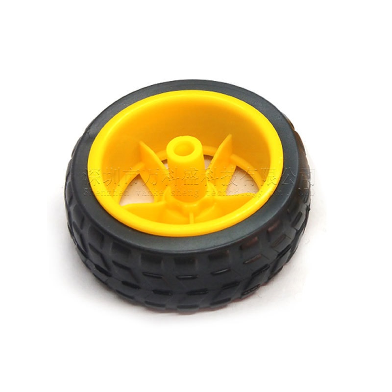 Motor giảm tốc dc 3v-6v và bánh xe diy xe mô hình, robot