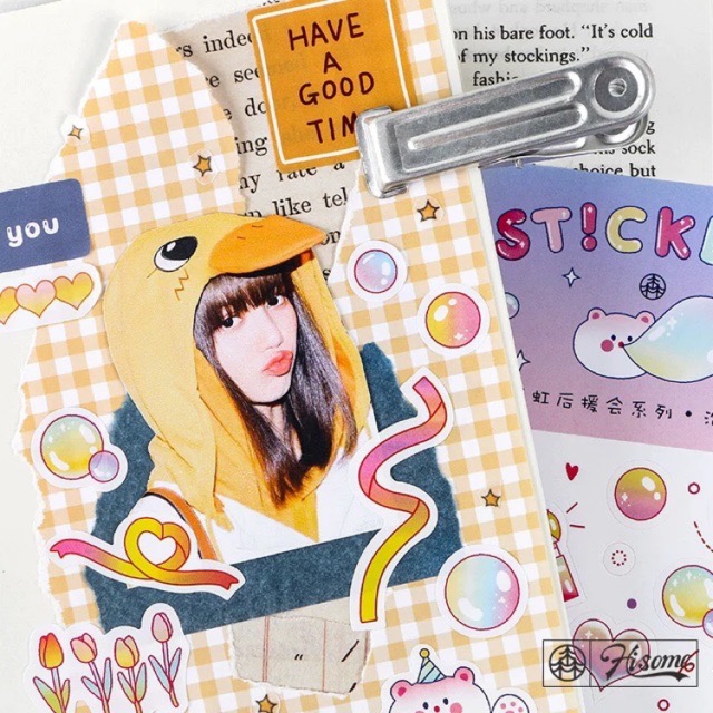 Dây stickers confetti Dùng Để Trang Trí Kpop Journal