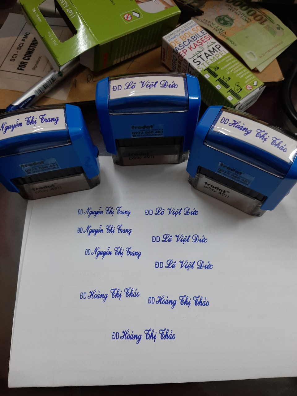 Khắc dấu tên 1-2 dòng Trodat 4911