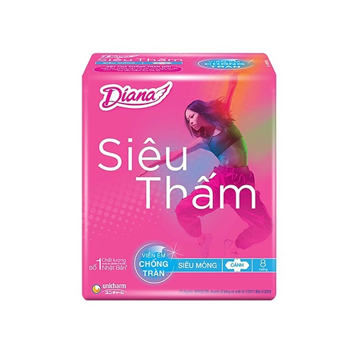 Cobo 4 băng vệ sinh diana siêu thấm siêu mỏng cánh - 23cm