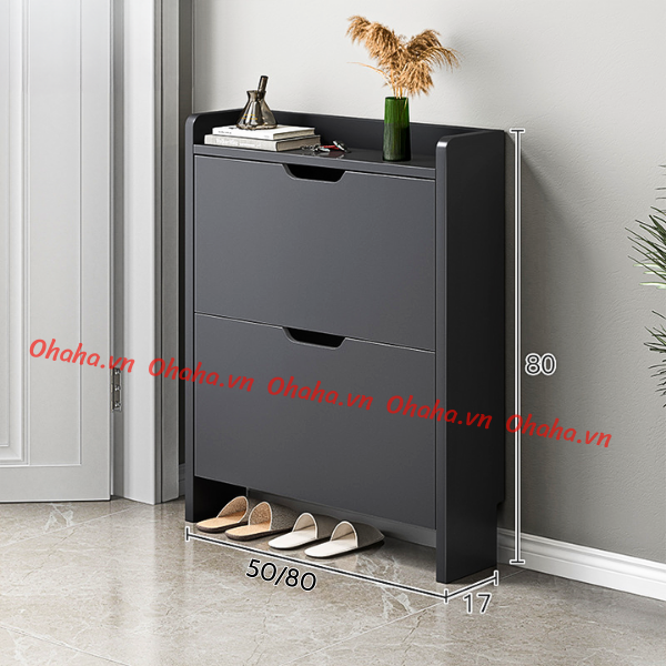 [ Freeship HCM]  [ Kèm ảnh thực tế ] Tủ giày thông minh siêu mỏng cao cấp Ohaha - TGCC022
