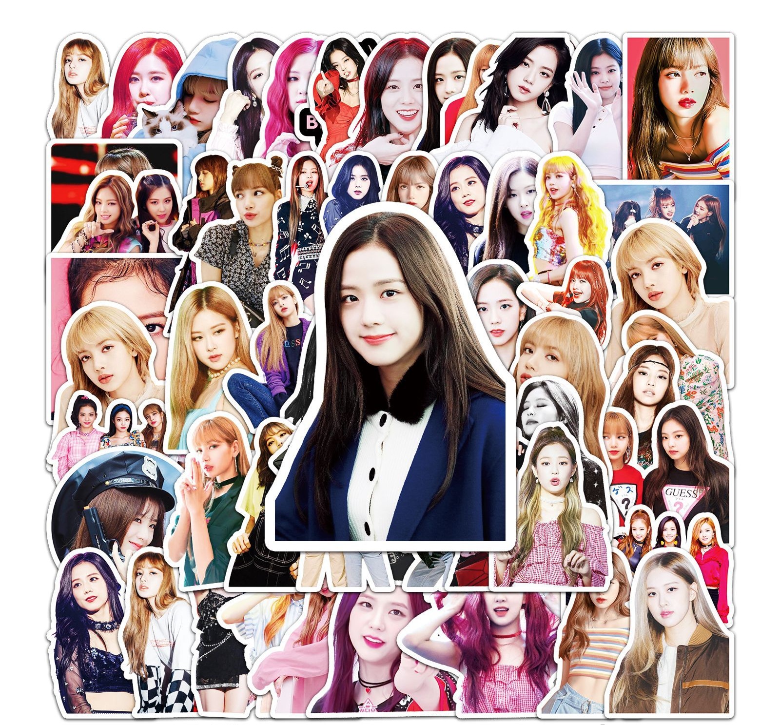 Set 50 hình dán trang trí Blackpink dễ thương