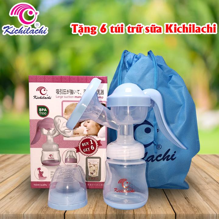 [Tặng 6 túi trữ sữa ]Máy hút sữa bằng tay Kichilachi Nhật Bản