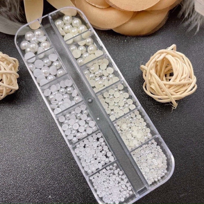 Ngọc nửa mix đủ size trang trí móng siêu xinh