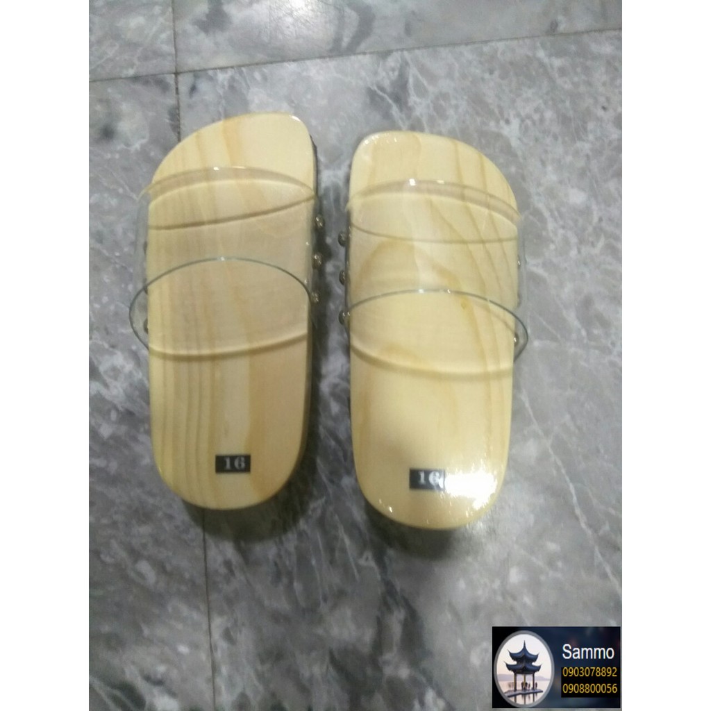Guốc Gỗ Guốc Mộc Mẹ Và Bé ( Có đóng thêm đế cao su )