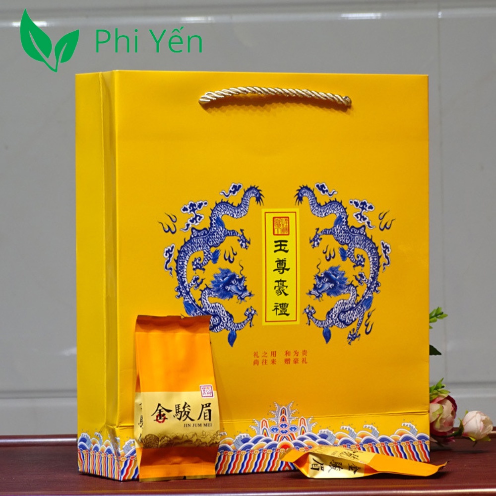 Trà thiết quan âm Kim Tuấn Mi PTAHS21 (hộp sắt 160g tổng 32 gói)