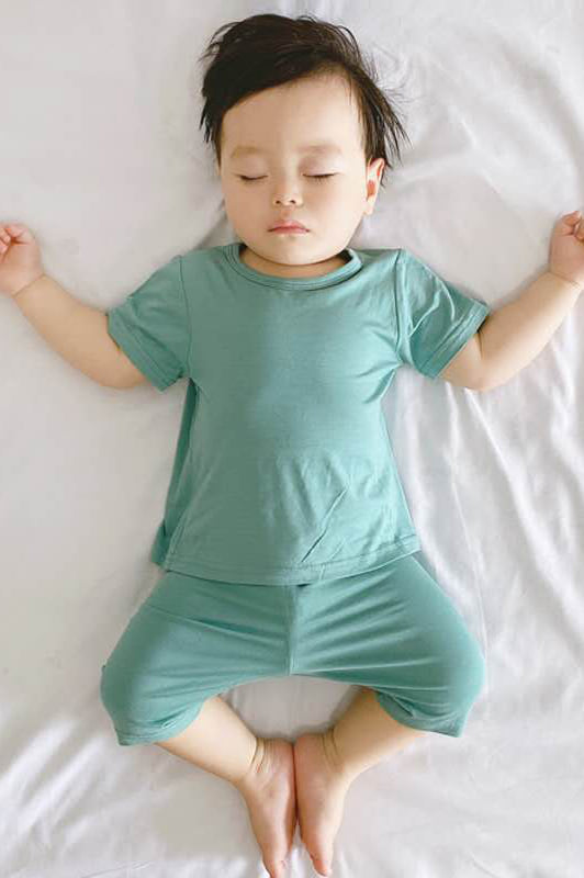 Bộ Tay Cộc Trơn Thun Lạnh MINKY MOM Cho Bé