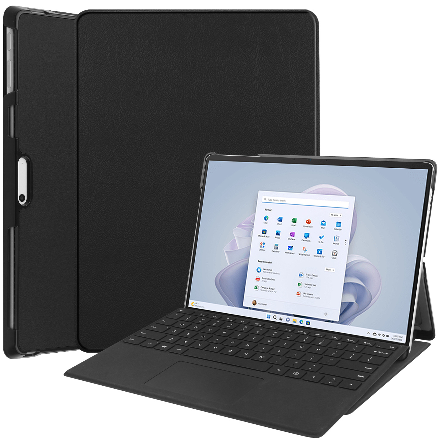 Bao da cover cho microsoft surface pro 9 13 inch 2022 hỗ trợ smart cover máy tính bảng