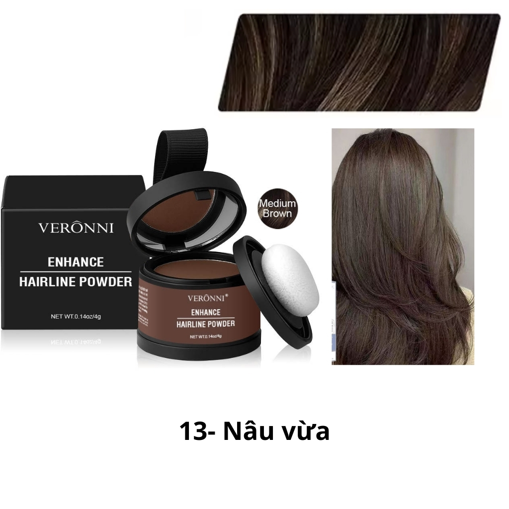 Phấn phủ tóc, chấm hói và che khuyết điểm tóc Veroni, phấn phủ hói, che hói và tóc bạc