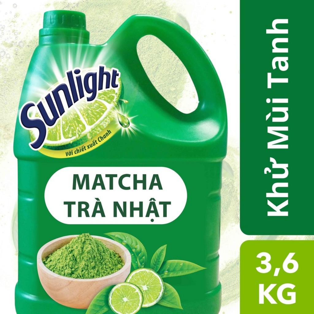 Can Nước Rửa Chén Sunlight 3,6Kg  Mastra Trà nhật