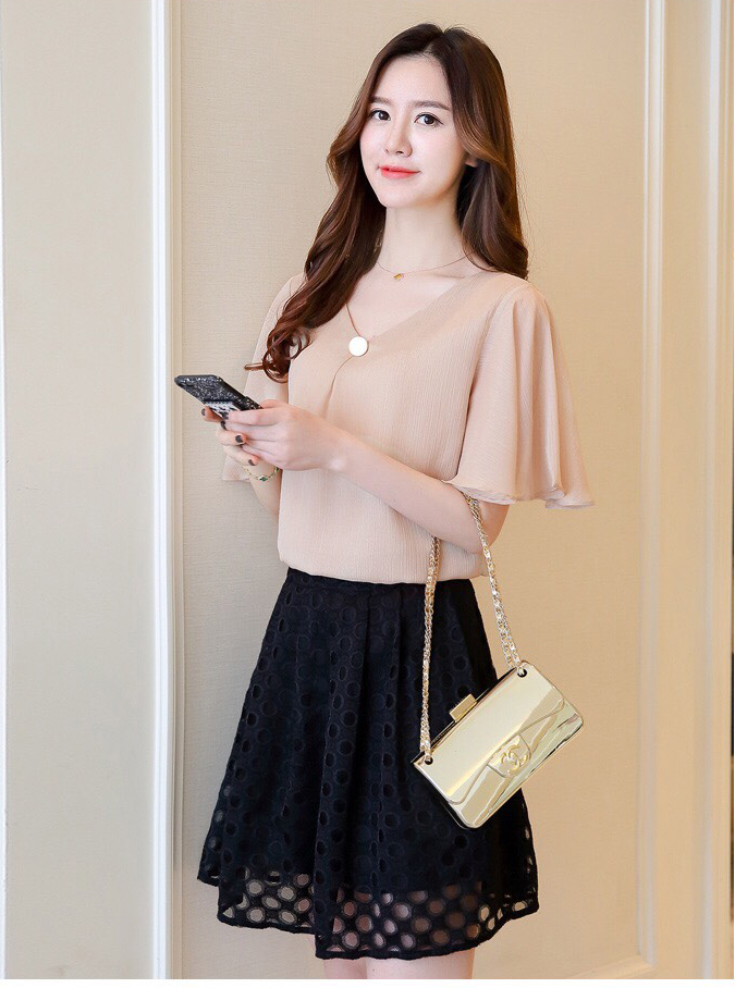 ÁO KIỂU SƠ MI LOE CINDY CÔNG SỞ💕𝑭𝑹𝑬𝑬𝑺𝑯𝑰𝑷💕[Giá gốc tận xưởng]