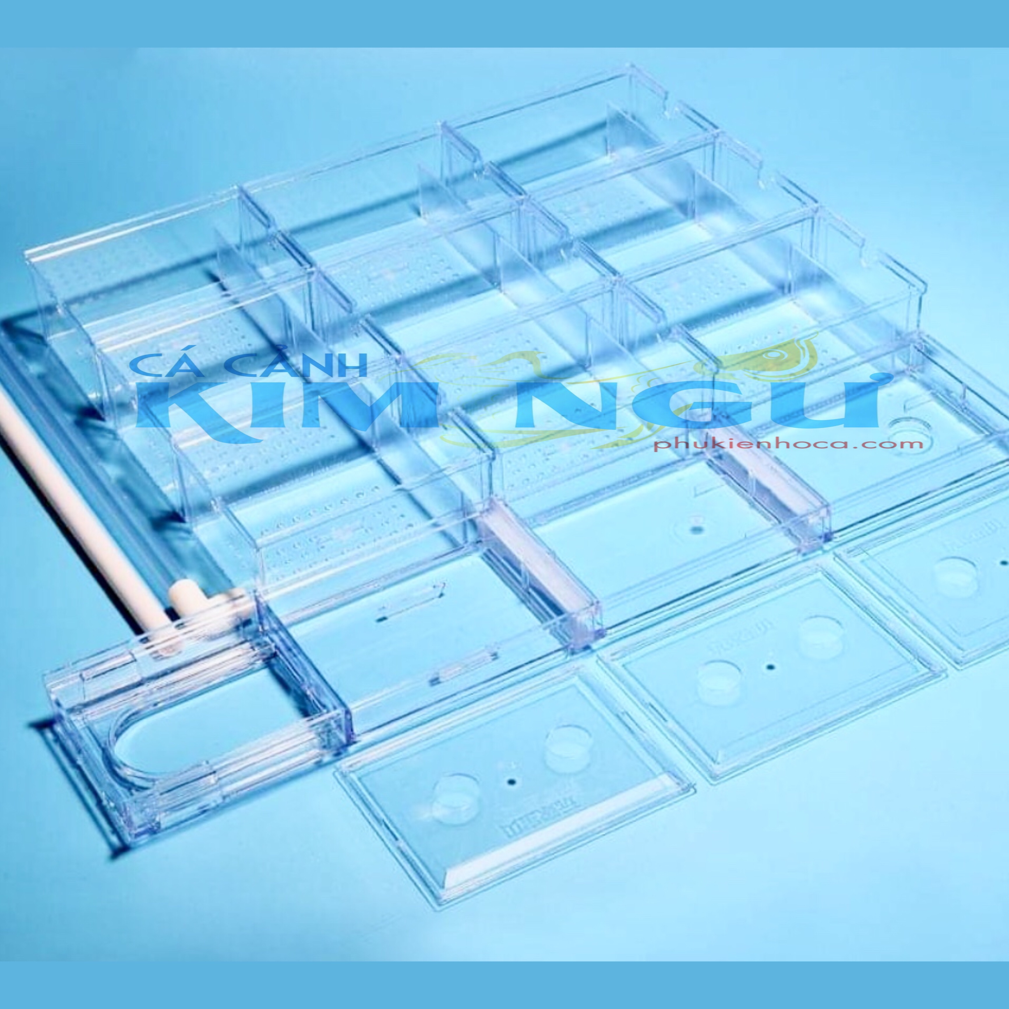 Bộ Lọc Dàn Mưa Mica Lọc Nước Hồ Cá 75cm (3Tầng*4Dãy)