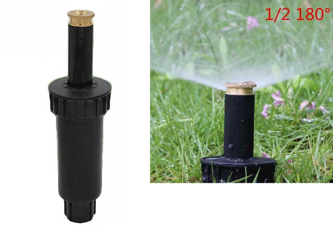 Đầu phun Popup đồng tưới cây cỏ sân sườn ( góc phun 180 độ)