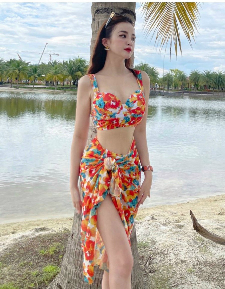 Set bikini 3 món cực xinh(40-65kg)