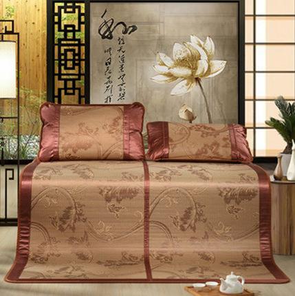 Chiếu Trúc Vân Gỗ Lót Lụa Cao Cấp 180cm x 200cm
