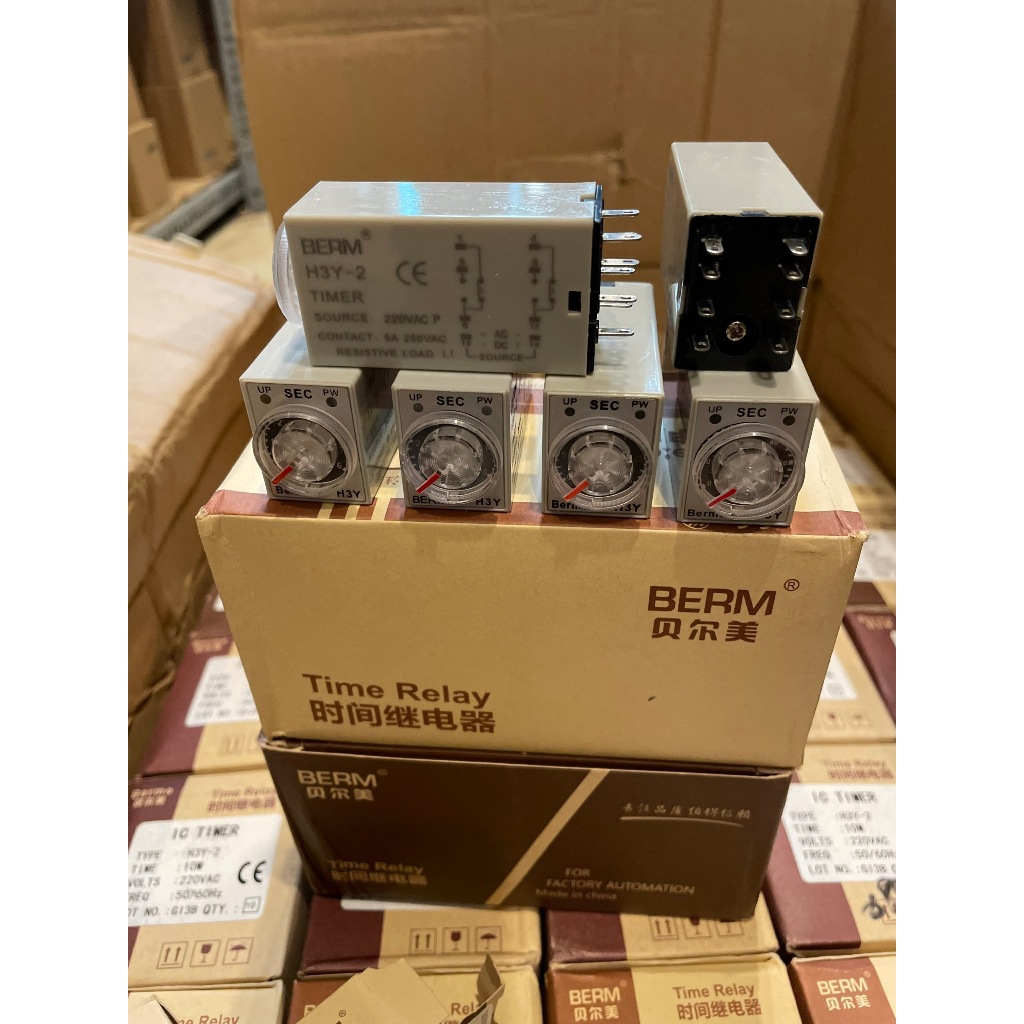 Rơ le thời gian (timer) BERM H3Y-2, H3Y