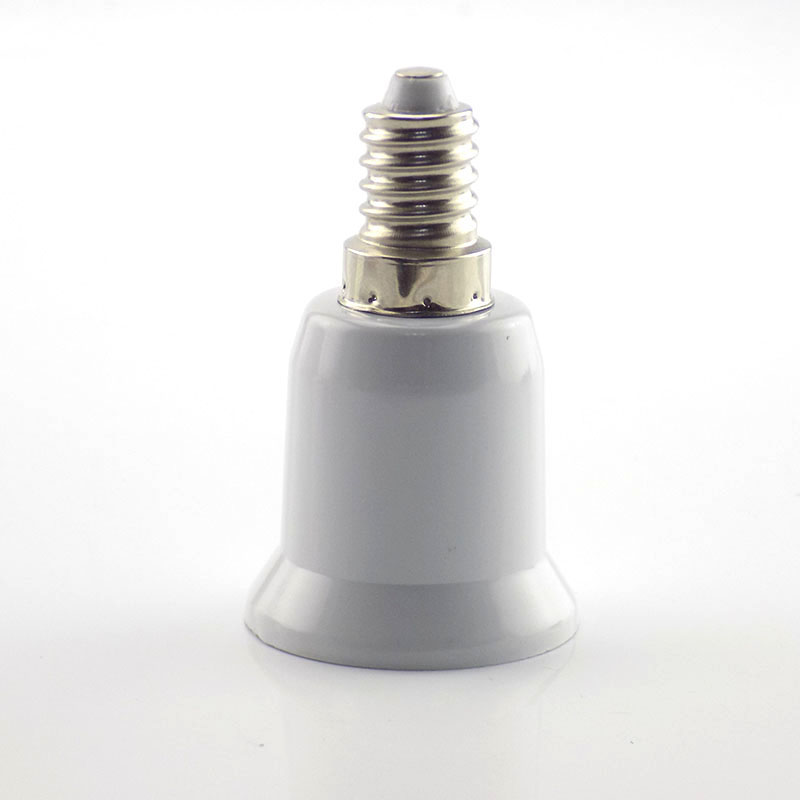 QKKQLA E14 To E27 Lamp Holder Converter 220V Fireproof Socket Base Converters Light Bulb Adapter Lighting Accessories
