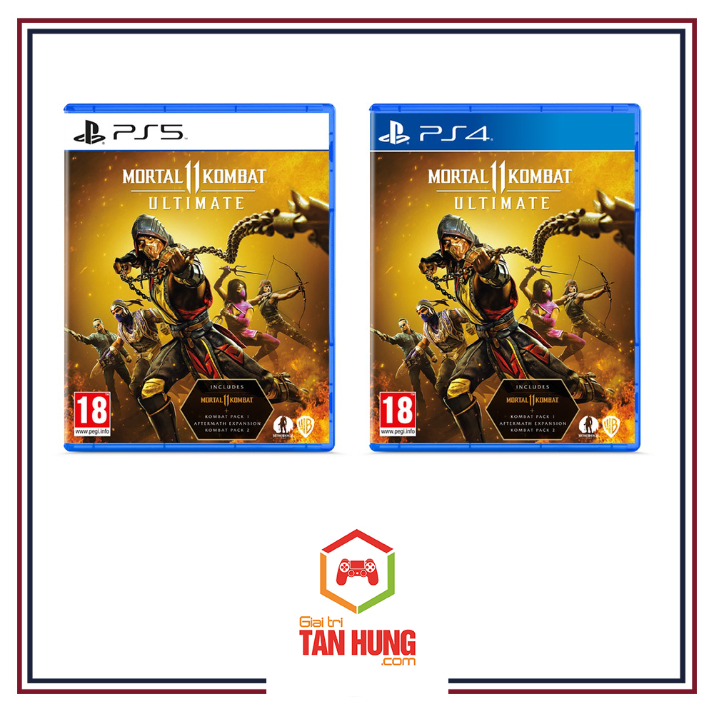 Đĩa game Ps4 Ps5 Mortal Kombat 11 Aftermath Mortal Kombat 11 Ultimate
