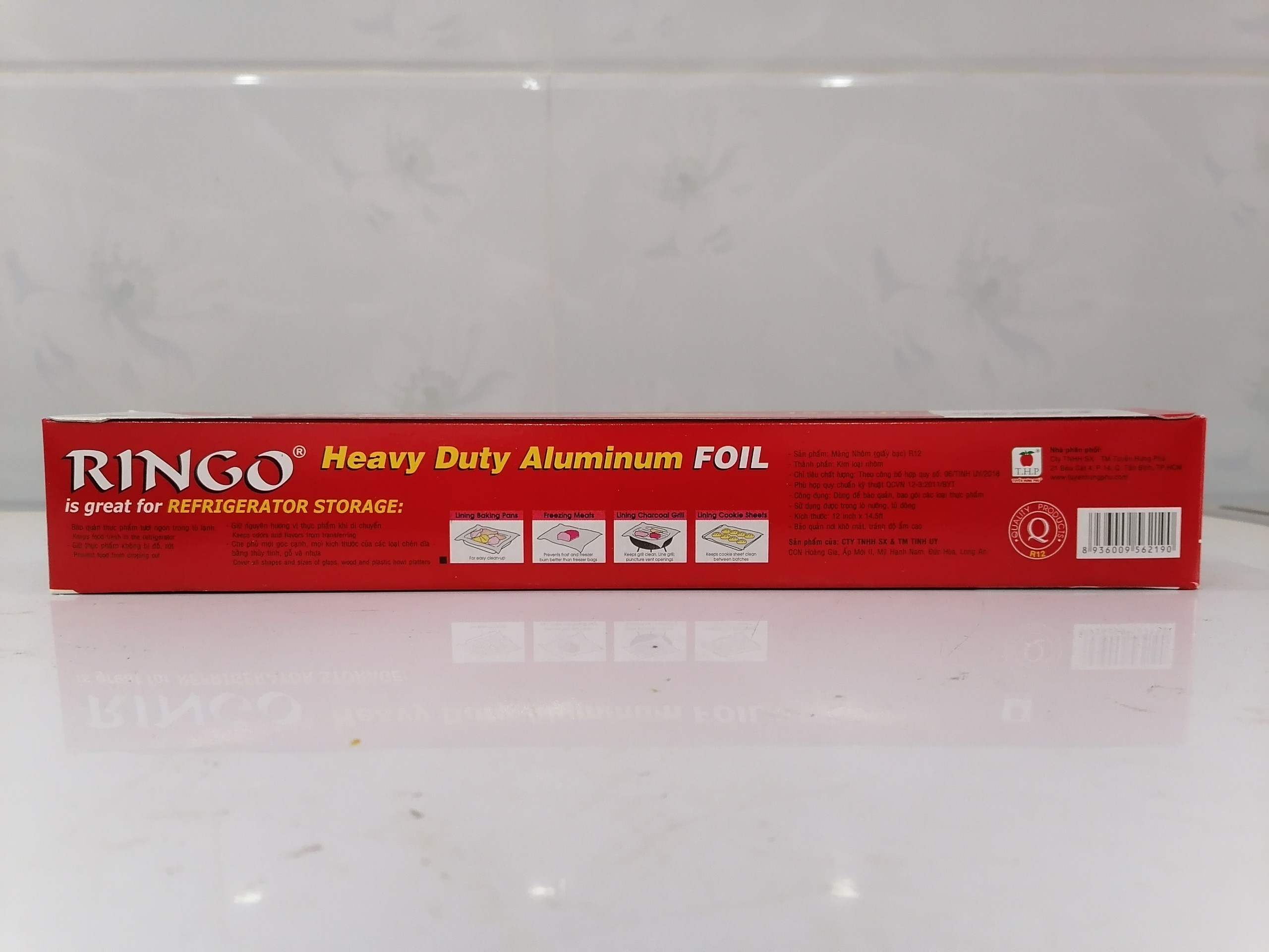 [THÙNG 24 CUỘN R12 (30cm x 4m)] Giấy bạc nướng RINGO Aluminum Foil