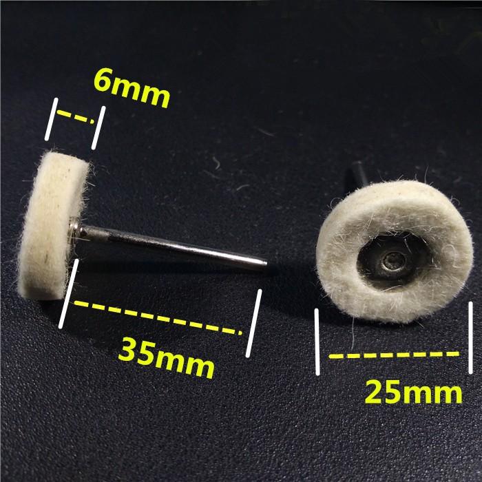 Bộ 5 pad nỉ đánh bóng 25mm