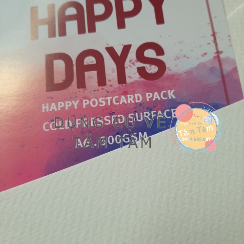 -Giấy Happy day A6, giấy canson 300gsm a6 Happy -