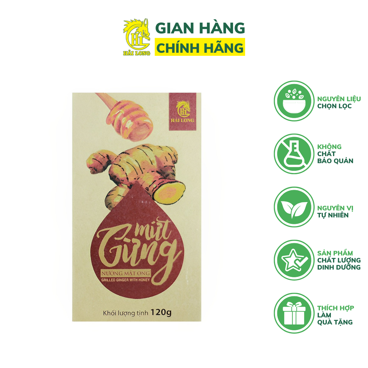 Combo 3 hộp mứt gừng nướng mật ong